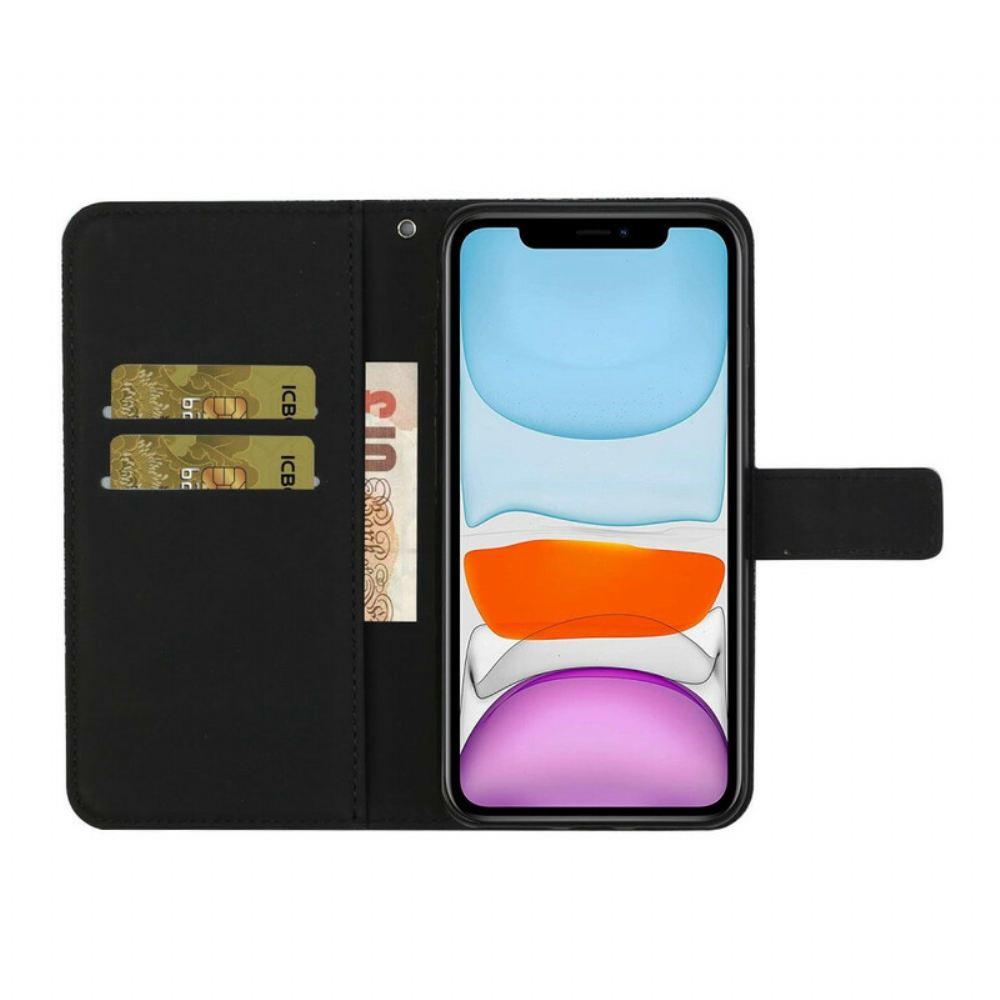 Kožené Pouzdro Na iPhone 13 Pro Tapiserie