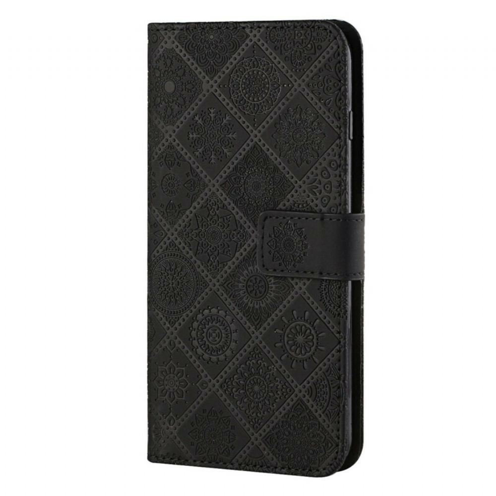 Kožené Pouzdro Na iPhone 13 Pro Tapiserie