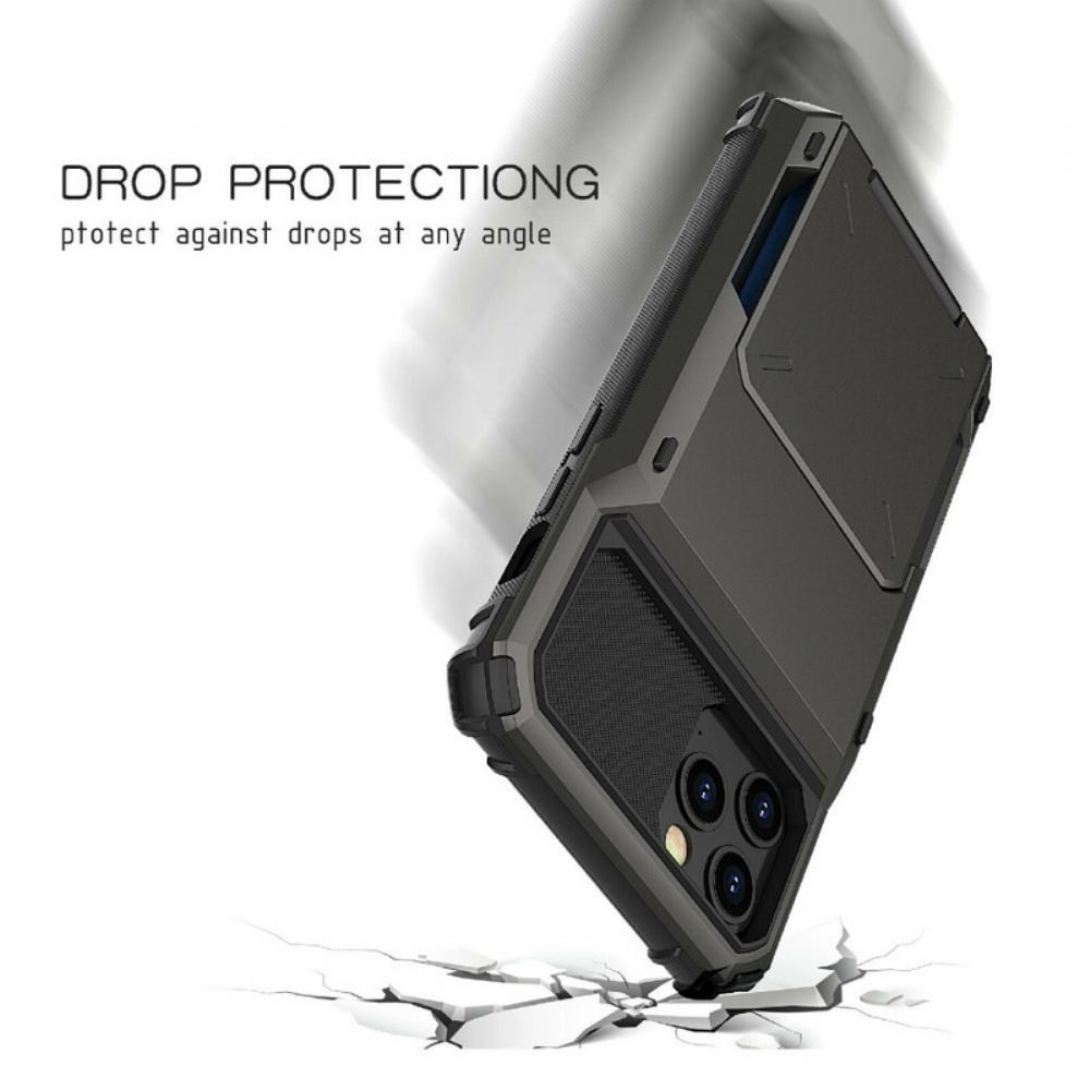 Kryt Na iPhone 13 Pro Držák Karty Ve Stylu Převrácení