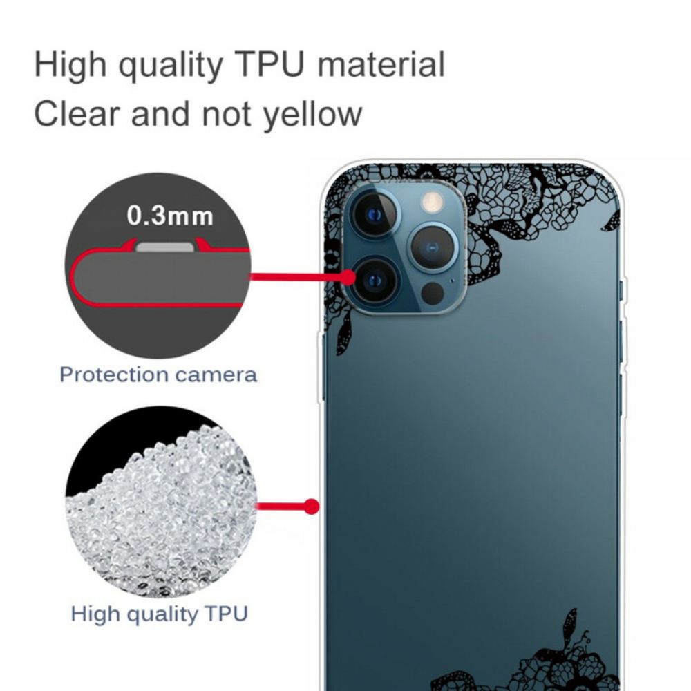 Kryt Na iPhone 13 Pro Jemná Krajka
