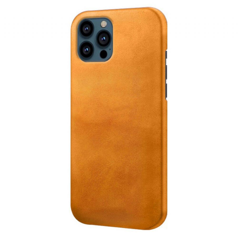 Kryt Na iPhone 13 Pro Kožený Efekt Ksq
