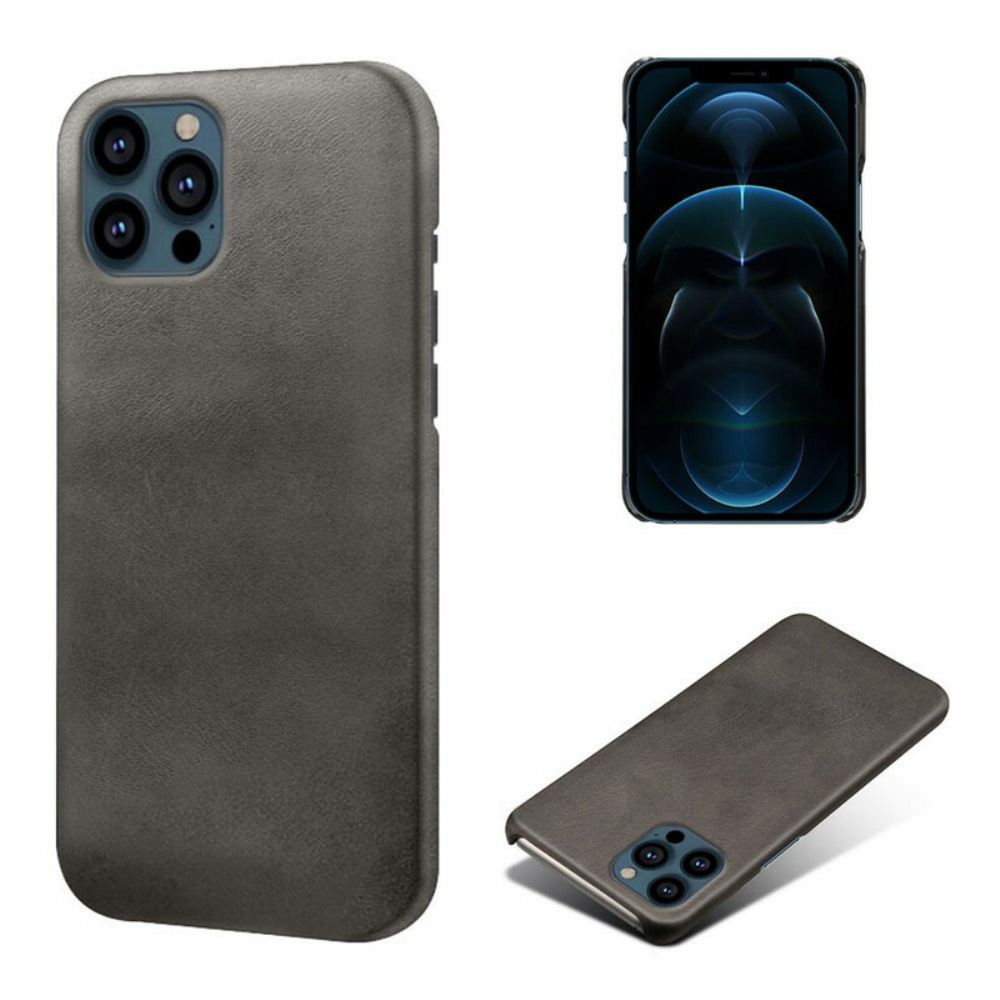 Kryt Na iPhone 13 Pro Kožený Efekt Ksq
