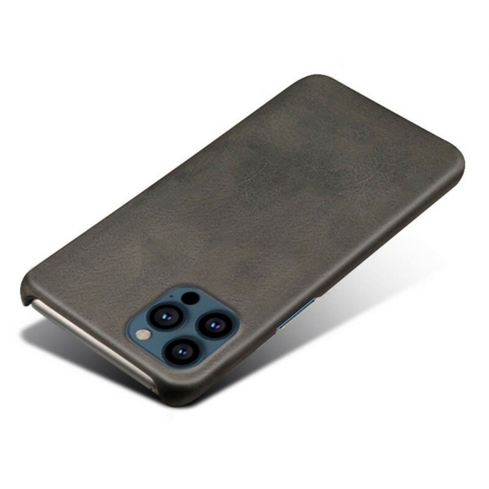 Kryt Na iPhone 13 Pro Kožený Efekt Ksq