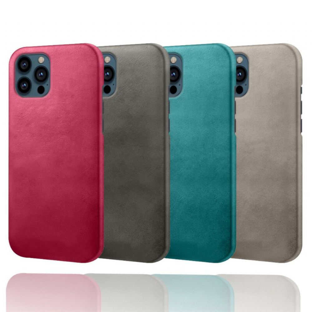 Kryt Na iPhone 13 Pro Kožený Efekt Ksq
