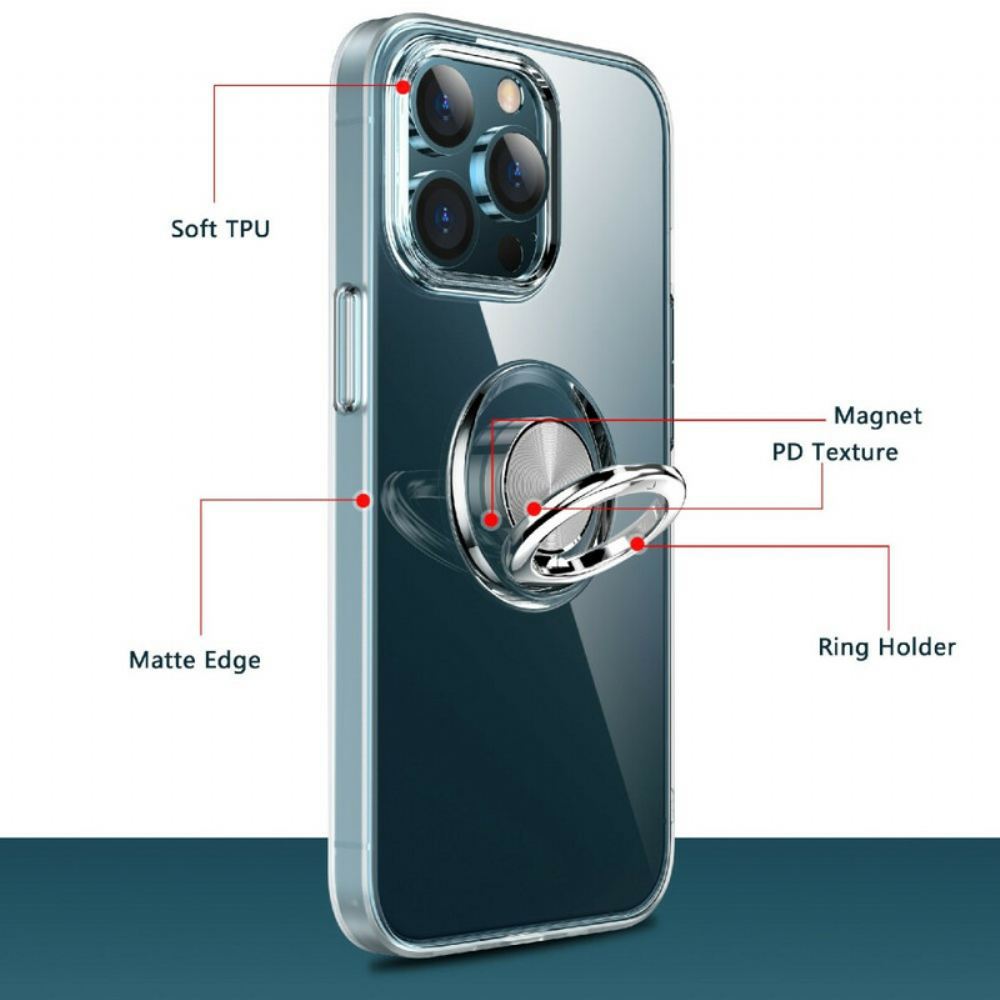 Kryt Na iPhone 13 Pro Transparentní S Podporou Vyzvánění