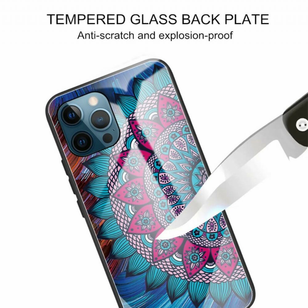 Kryty Na Mobil Na iPhone 13 Pro Mandala Z Tvrzeného Skla
