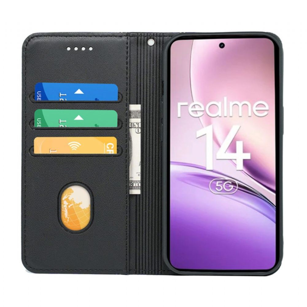 Kožené Pouzdro Realme 14 5g Odnímatelný Pásek