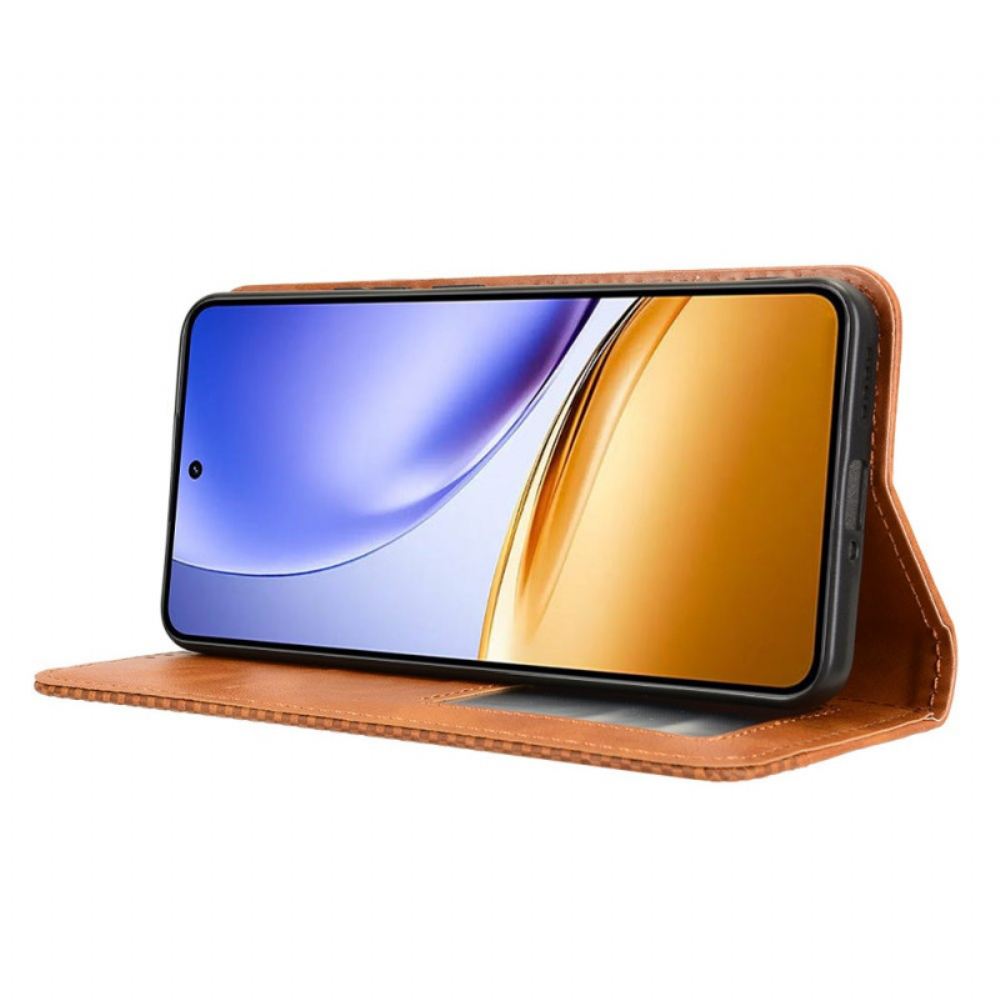 Kožené Pouzdro Realme 14 5g Vintage Okraj