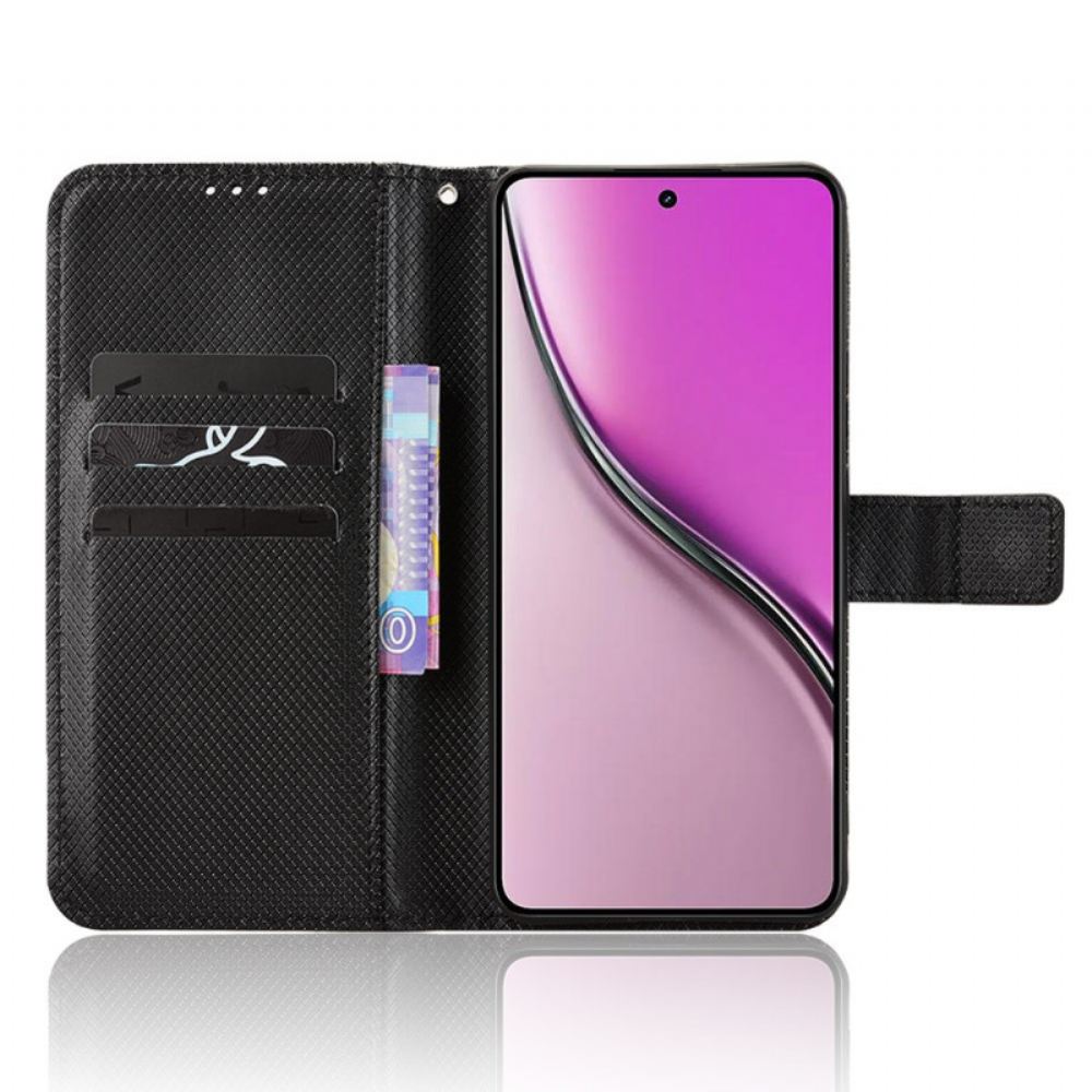 Kožený Kryt Na Realme 14 5g Diamantová Textura