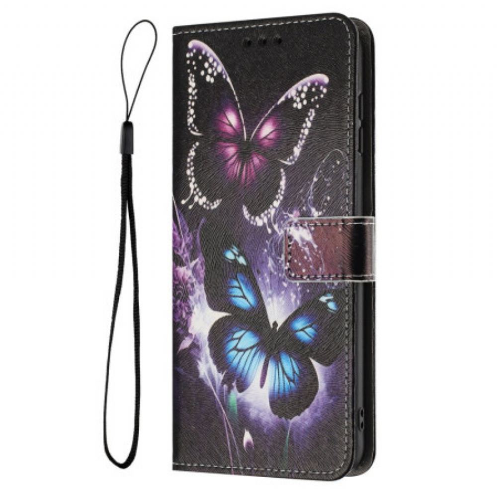Kožený Kryt Na Realme 14 5g Dva Motýli
