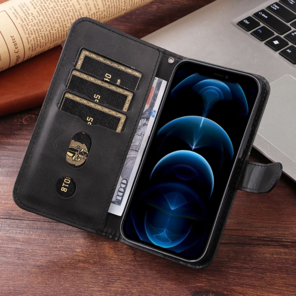 Kožený Kryt Na Realme 14 5g Kapsa Na Zip