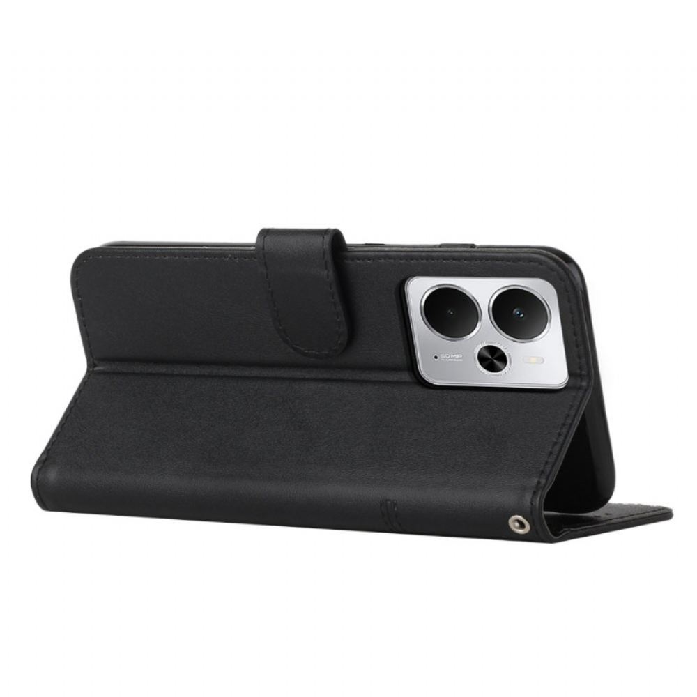 Kožený Kryt Na Realme 14 5g Obchodní Styl