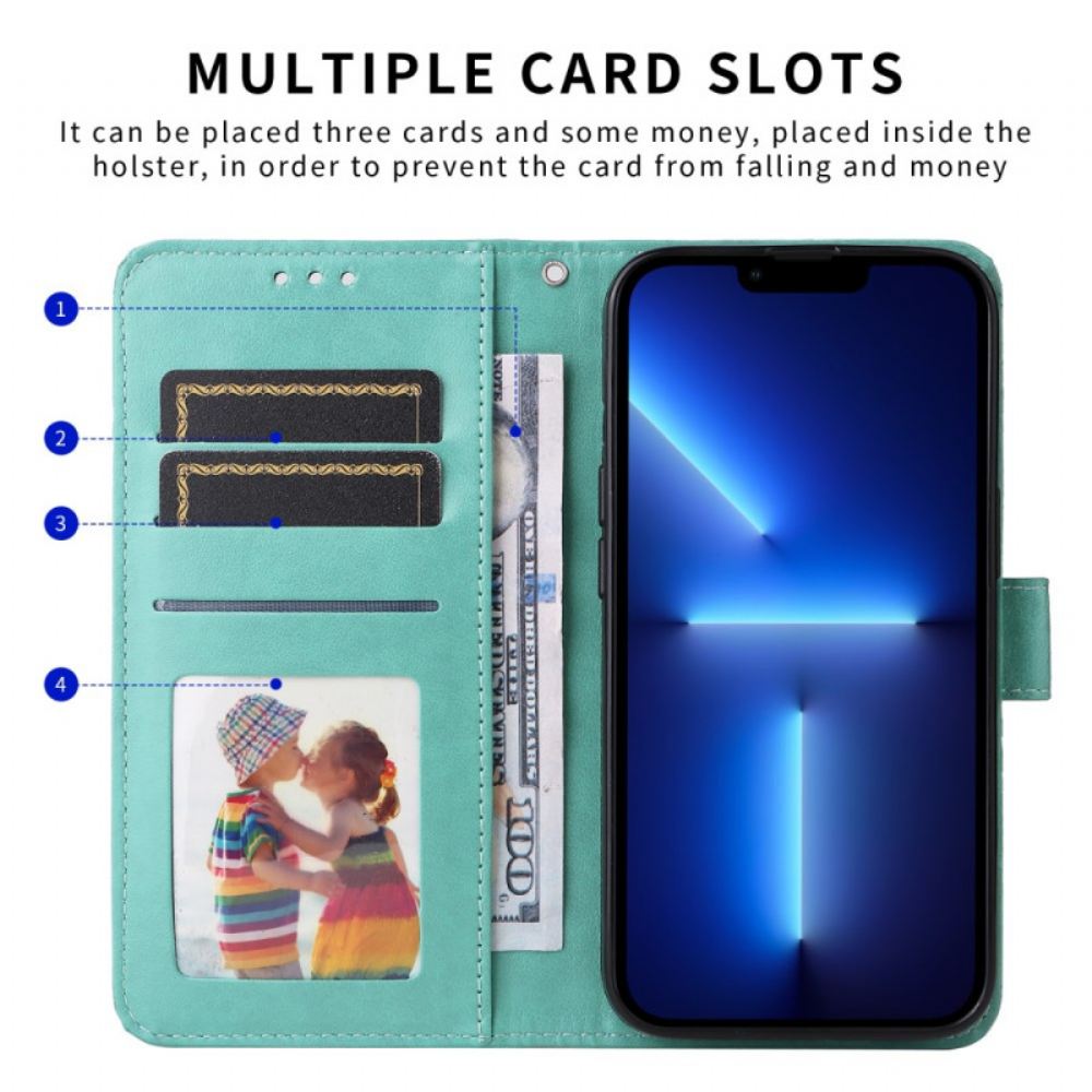 Kožený Kryt Na Realme 14 5g Slunečnicový Vzor