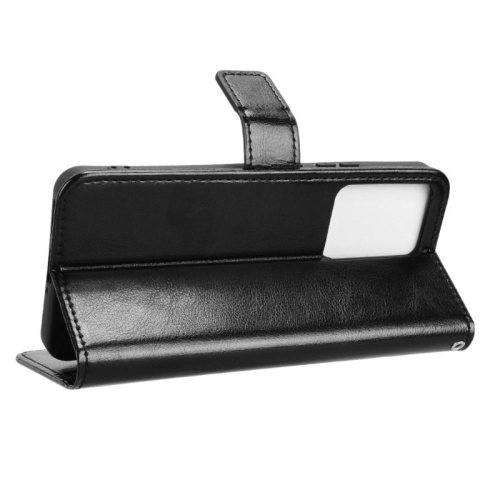 Kožený Kryt Na Realme 14 5g Umělá Kůže Flahy