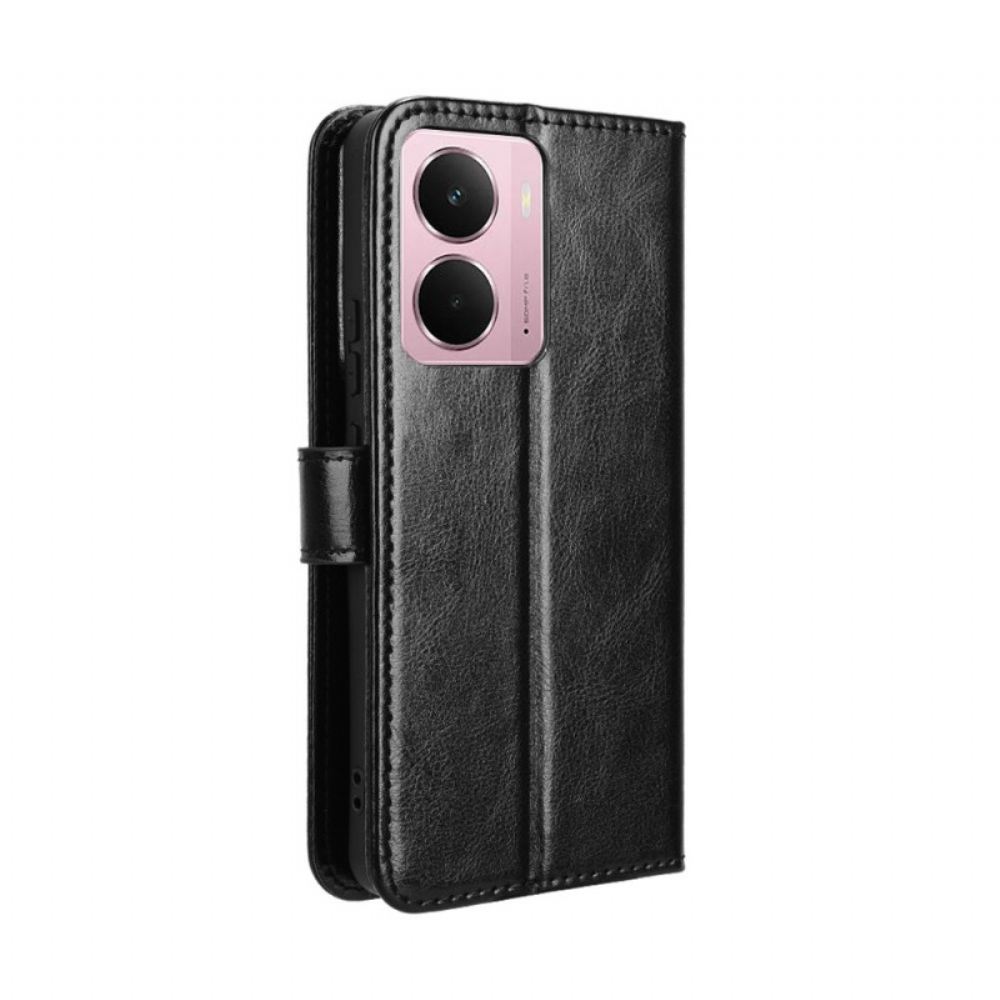 Kožený Kryt Na Realme 14 5g Umělá Kůže Flahy