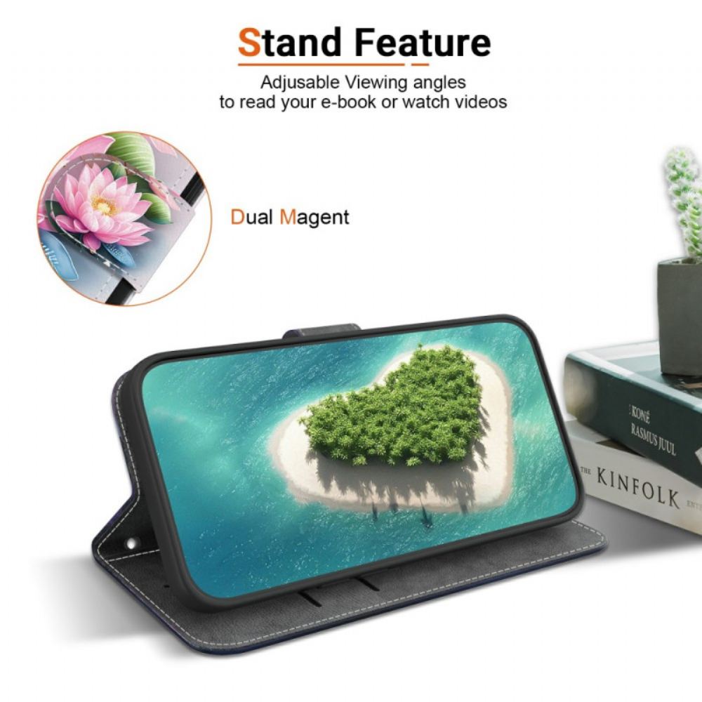 Kožený Kryt Realme 14 5g Lotos