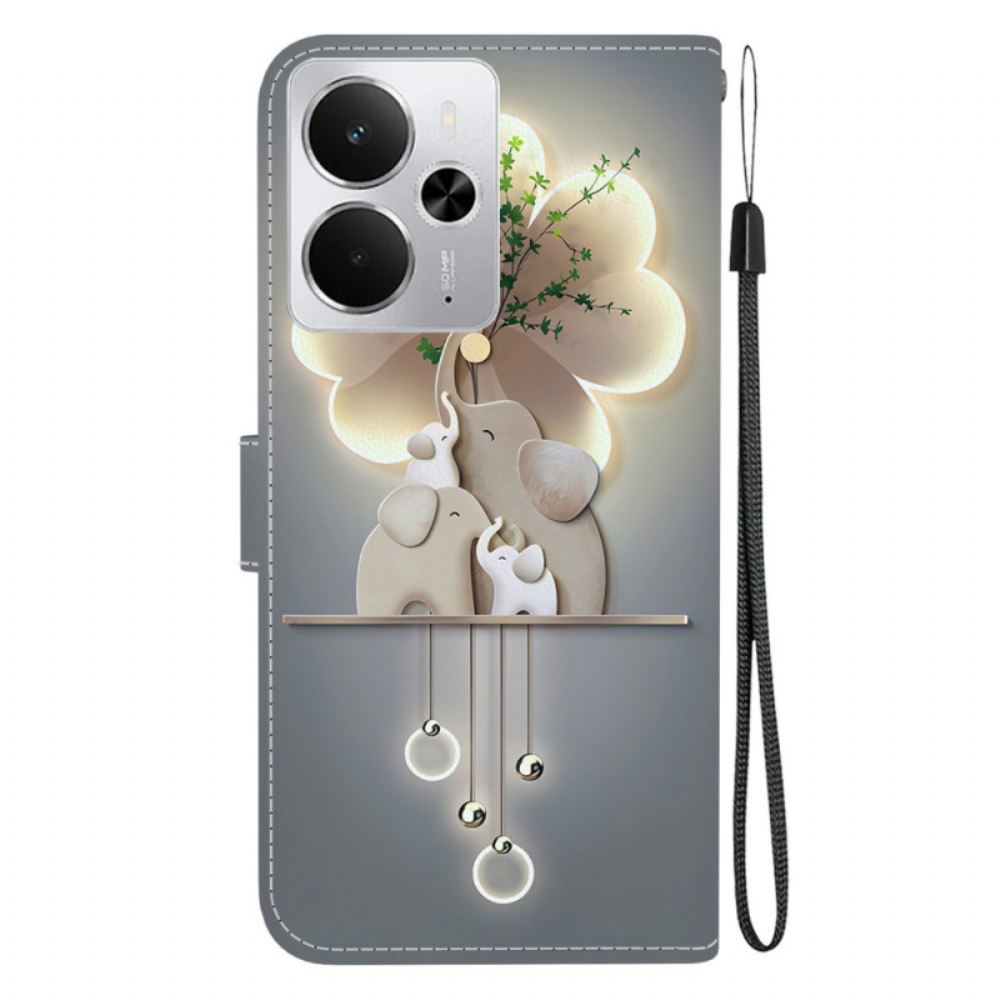 Kožený Kryt Realme 14 5g Slon