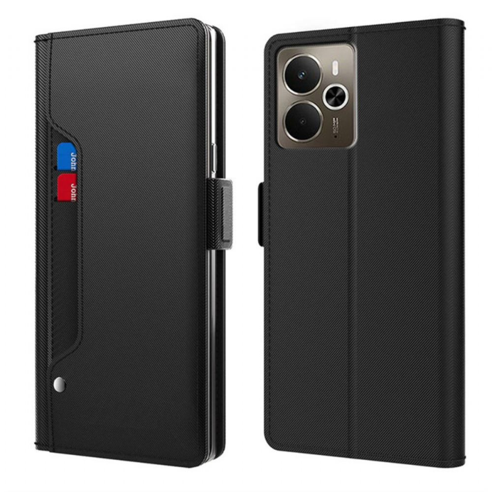 Kožený Kryt Realme 14 5g Zrcadlo A Odnímatelné Pouzdro Na Karty