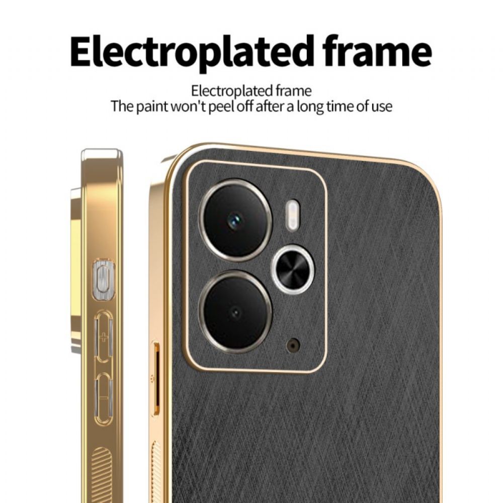 Kryt Realme 14 5g Kryty Na Mobil Kadem Kožený Efekt