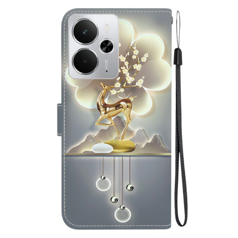 Peněženková Pouzdra Realme 14 5g Kryty Na Mobil Jelen Sika