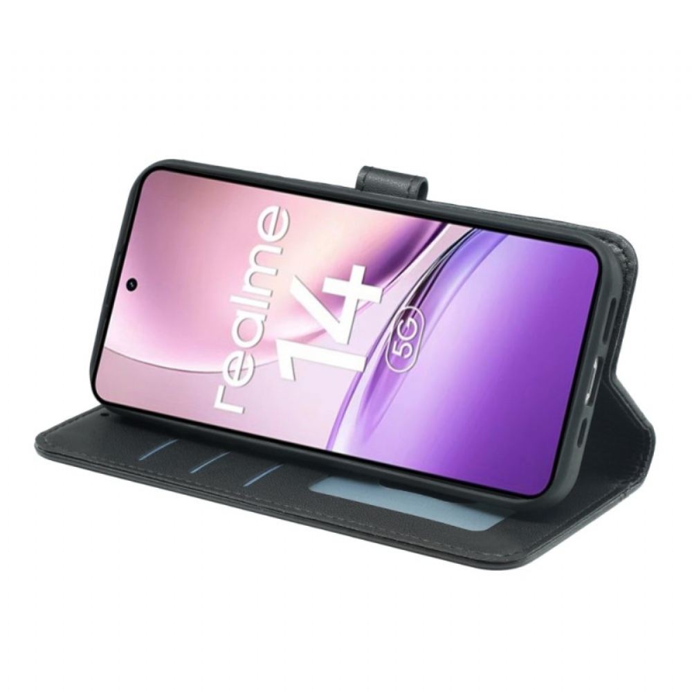 Peněženková Pouzdra Realme 14 5g Kryty Na Mobil Odnímatelný Pásek