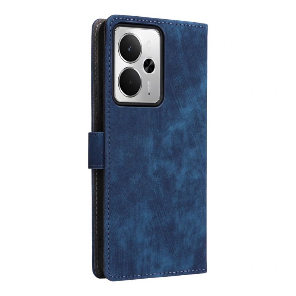 Peněženková Pouzdra Realme 14 5g Kryty Na Mobil Rfid Ochrana Semišový Efekt