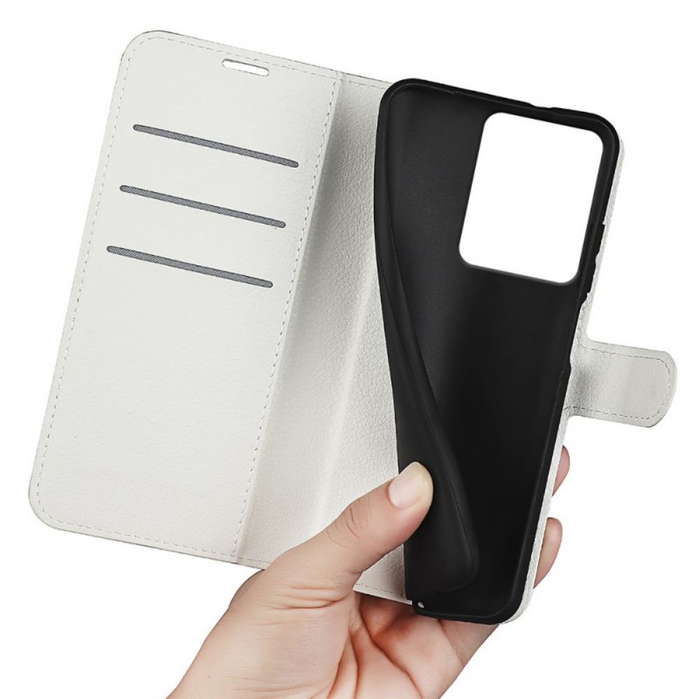 Peněženková Pouzdra Realme 14 5g Liči Umělá Kůže