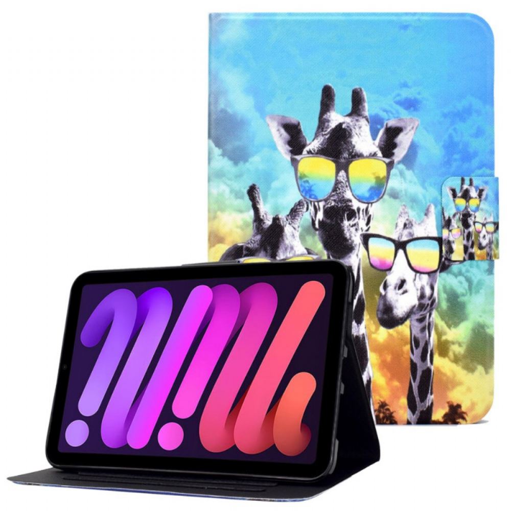 Flipové Pouzdro Na iPad Mini 6 (2021) Funky Žirafy