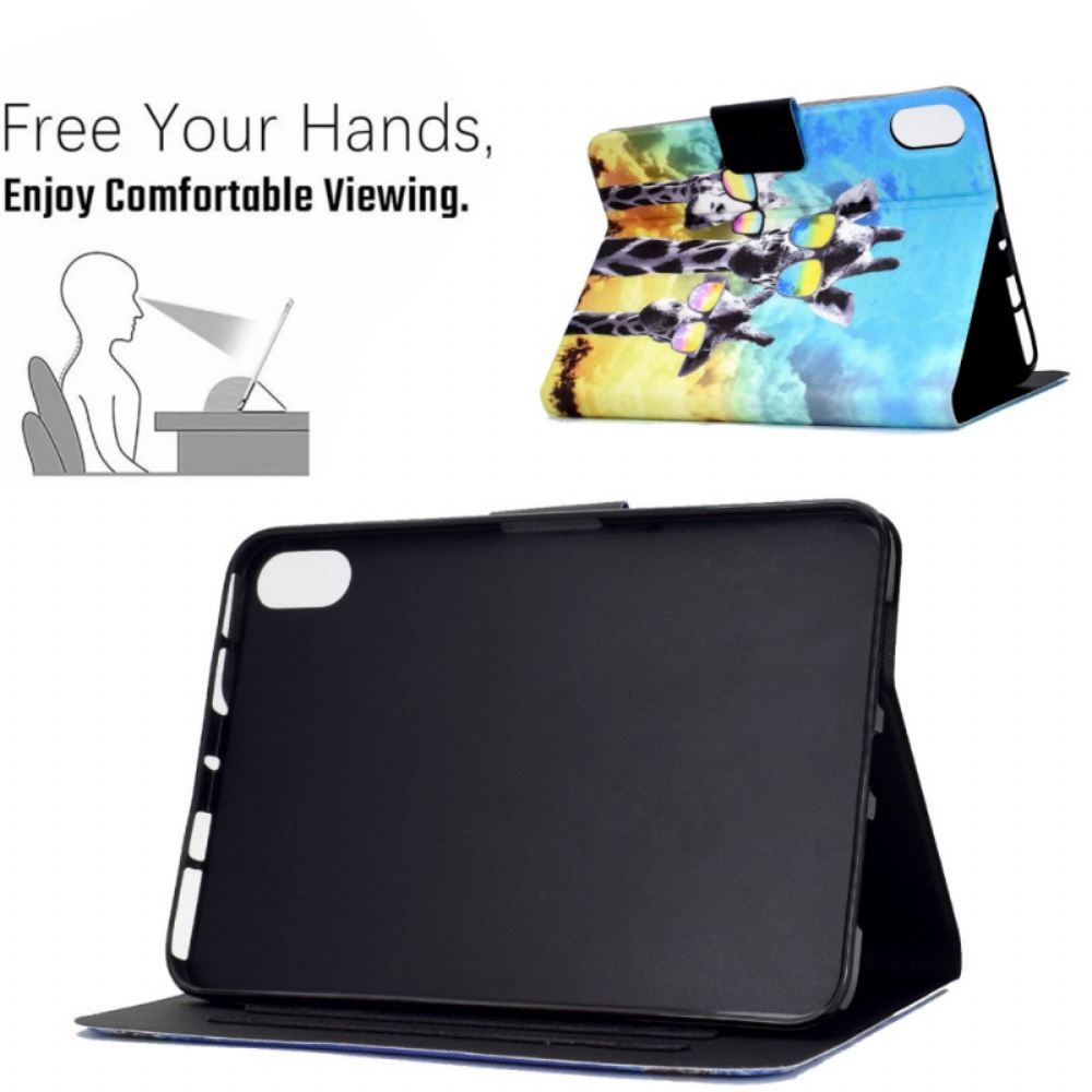 Flipové Pouzdro Na iPad Mini 6 (2021) Funky Žirafy