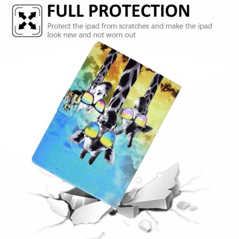 Flipové Pouzdro Na iPad Mini 6 (2021) Funky Žirafy