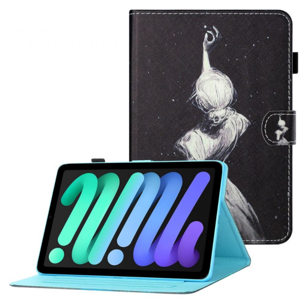 Flipové Pouzdro Na iPad Mini 6 (2021) Mladá Dívka Umění