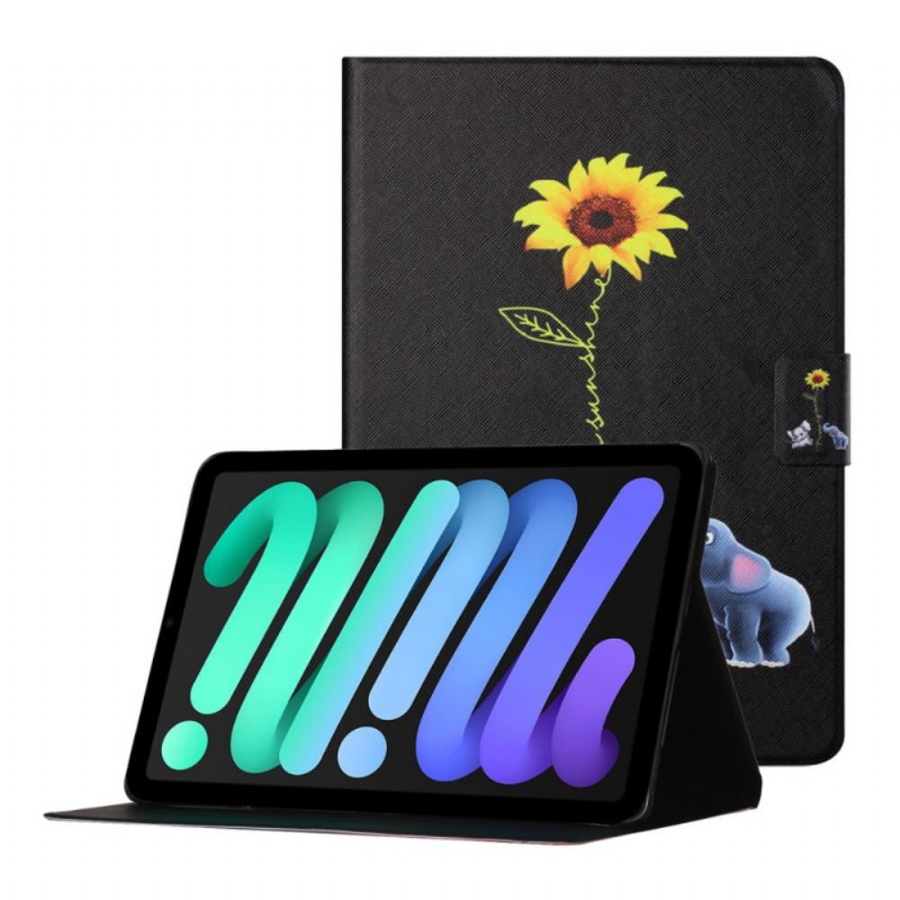 Flipové Pouzdro Na iPad Mini 6 (2021) Slunečnicoví Sloni