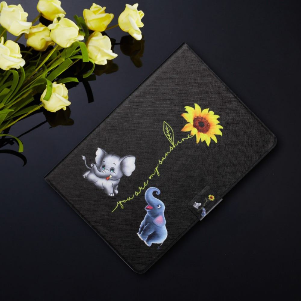 Flipové Pouzdro Na iPad Mini 6 (2021) Slunečnicoví Sloni