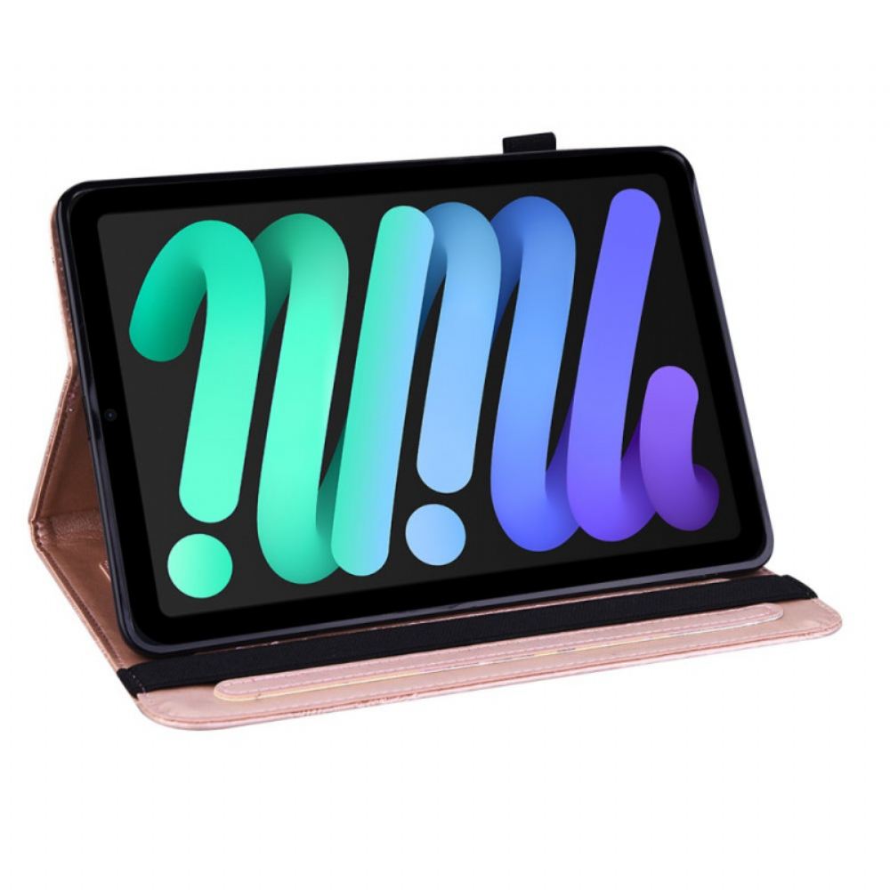 Flipové Pouzdro Na iPad Mini 6 (2021) Vzor Tisku Motýlů