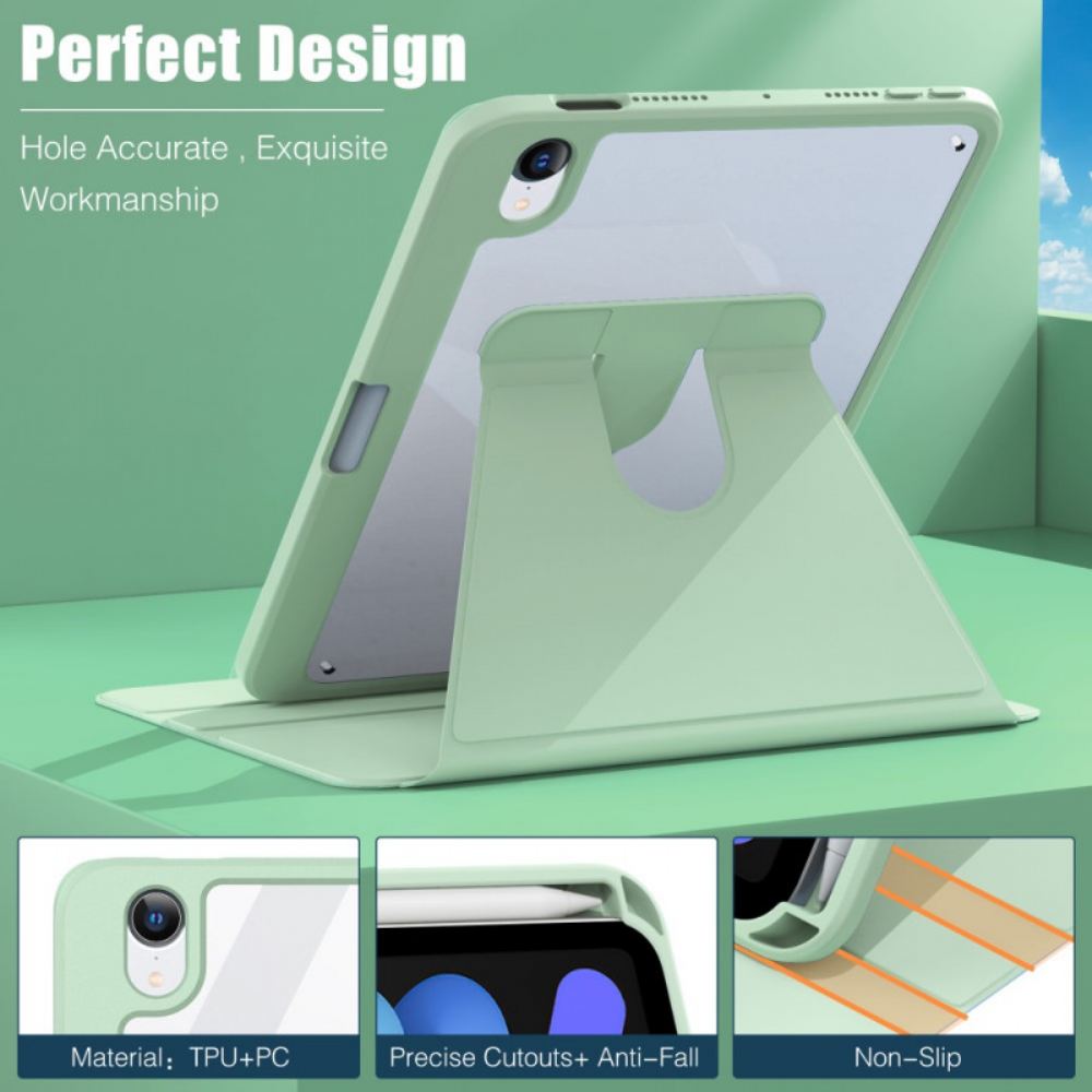 Kožené Pouzdro Folio Na iPad Mini 6 (2021) Koženka Otočná O 360°