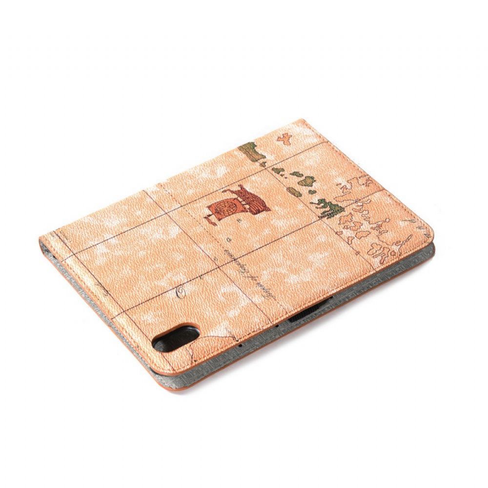Kožené Pouzdro Folio Na iPad Mini 6 (2021) Vintage Card