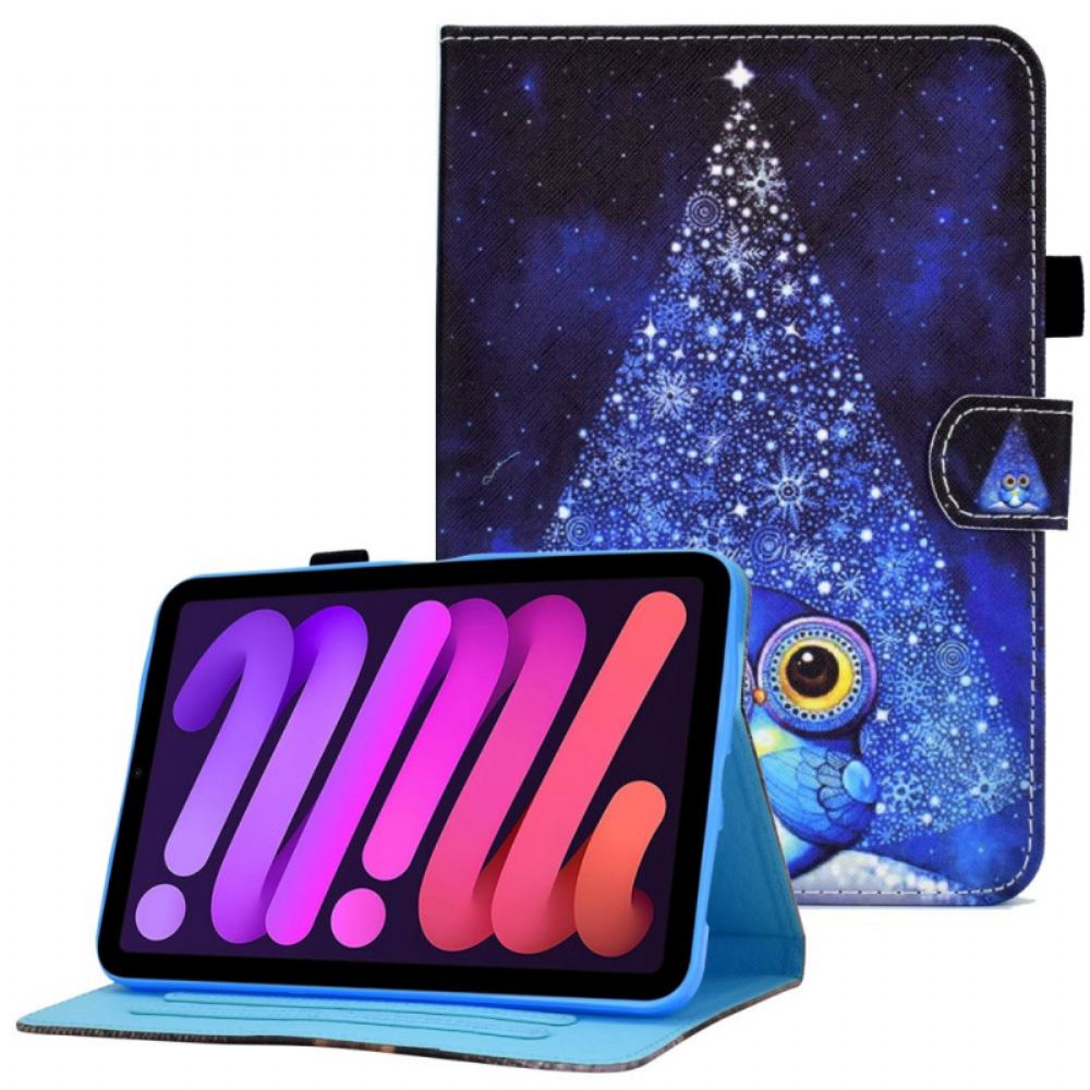 Kožené Pouzdro Na iPad Mini 6 (2021) Hvězdná Sova