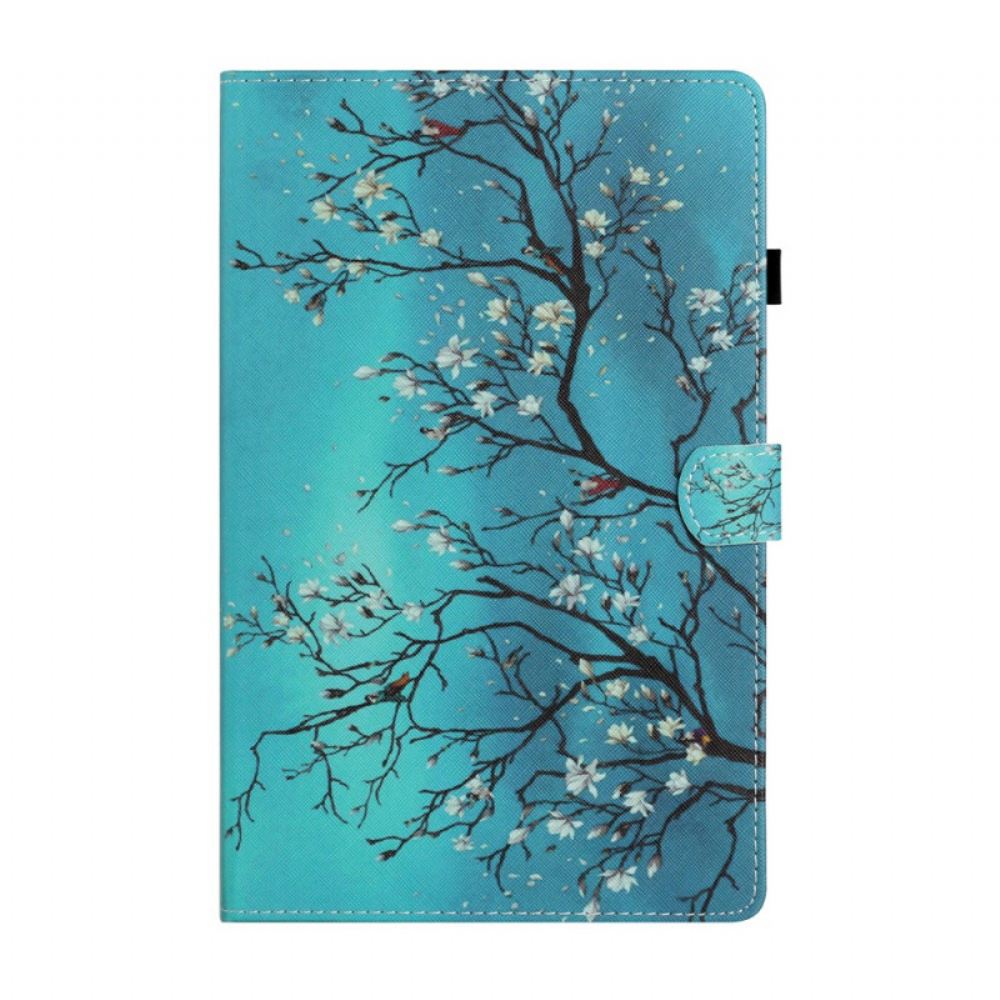 Kožené Pouzdro Na iPad Mini 6 (2021) Kvetoucí Větve