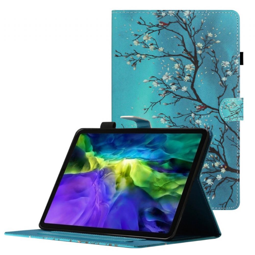 Kožené Pouzdro Na iPad Mini 6 (2021) Kvetoucí Větve