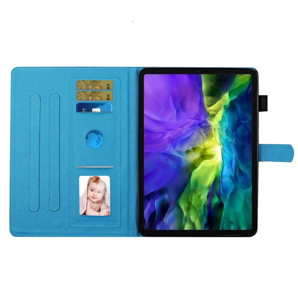 Kožené Pouzdro Na iPad Mini 6 (2021) Kvetoucí Větve