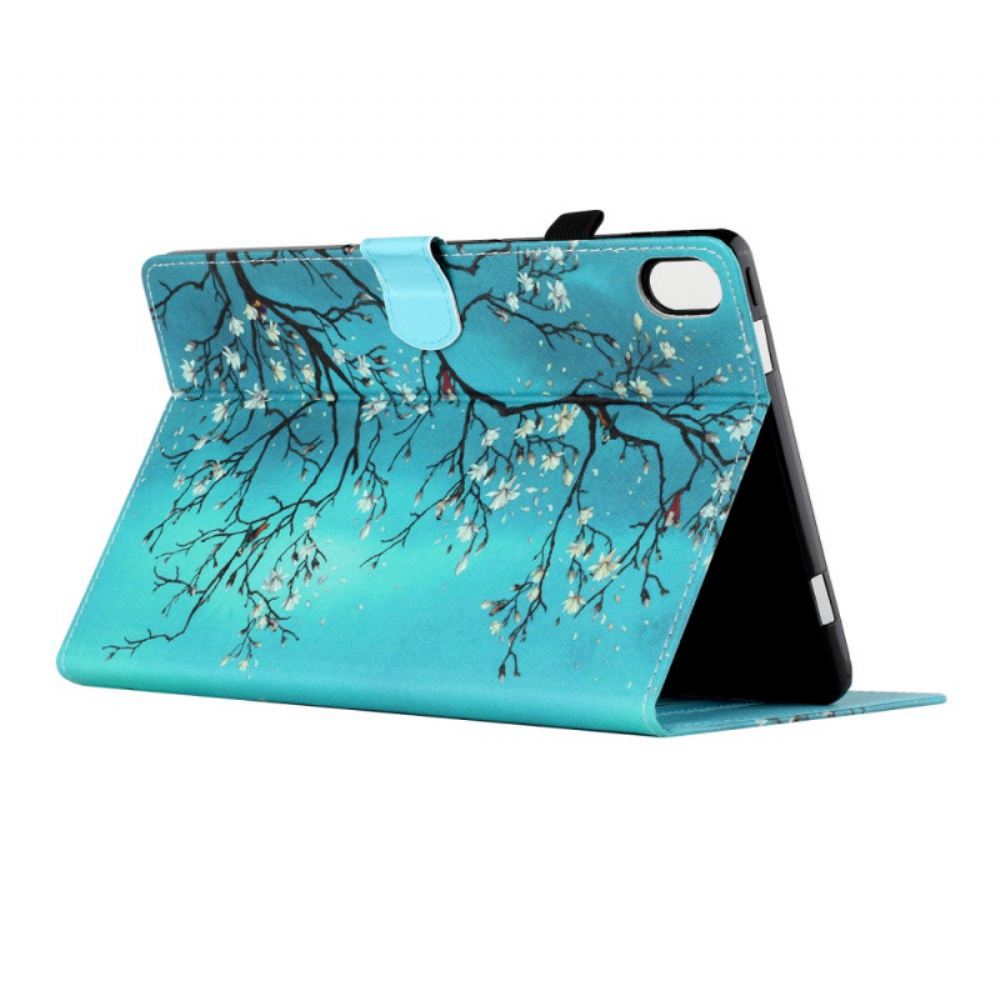 Kožené Pouzdro Na iPad Mini 6 (2021) Kvetoucí Větve
