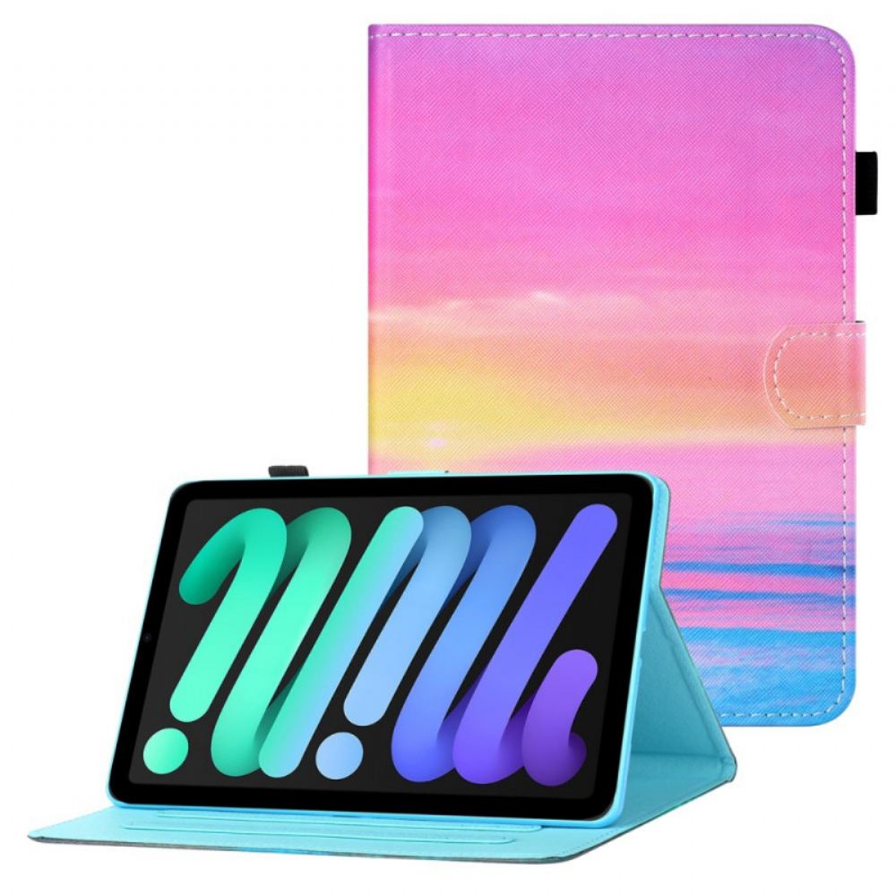 Kožené Pouzdro Na iPad Mini 6 (2021) Západ Slunce