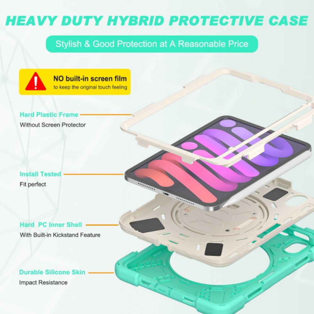 Kryt Na iPad Mini 6 (2021) Hands-free Držák A Popruh