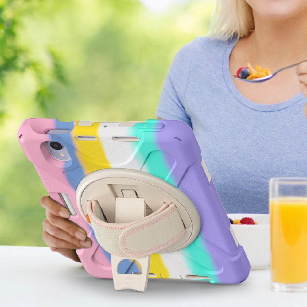 Kryt Na iPad Mini 6 (2021) Podpora Hands-free A Barevný Pásek