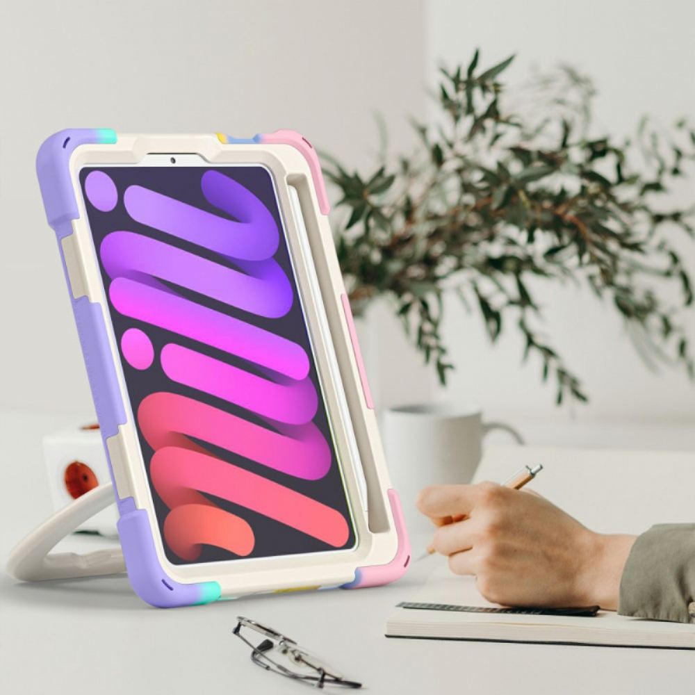 Kryt Na iPad Mini 6 (2021) Ultra Odolná Barva S Podporou Prstenů