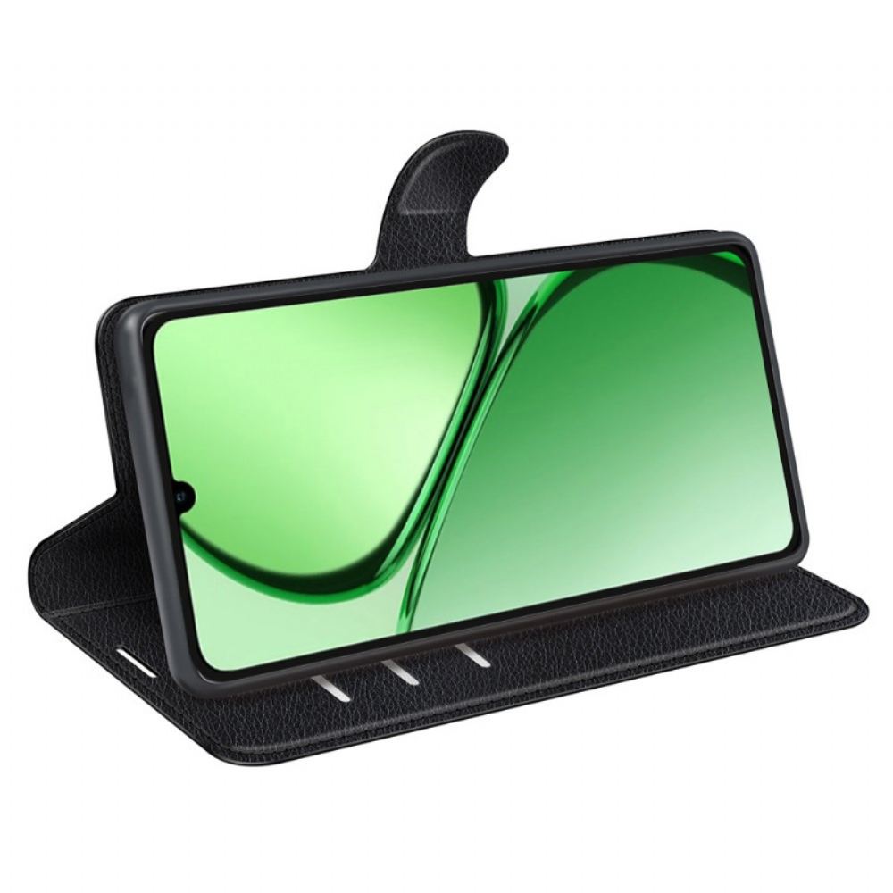 Kožený Kryt Realme Note 60x Klasická Umělá Kůže Liči