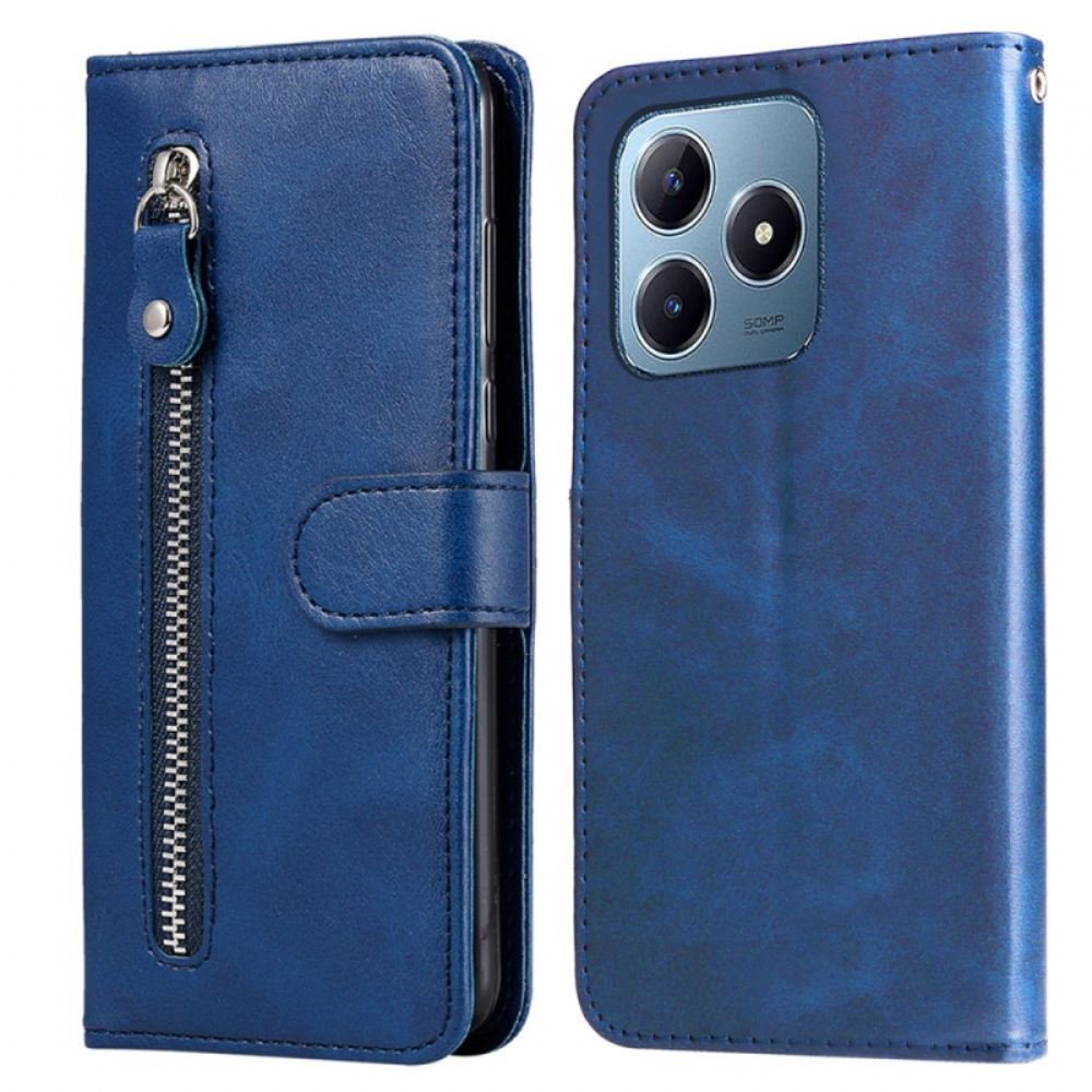 Kožený Kryt Realme Note 60x Pouzdro Na Zip