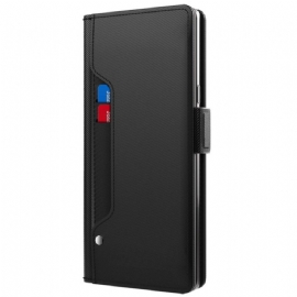 Kožený Kryt Realme Note 60x Zrcátko A Držák Na Karty