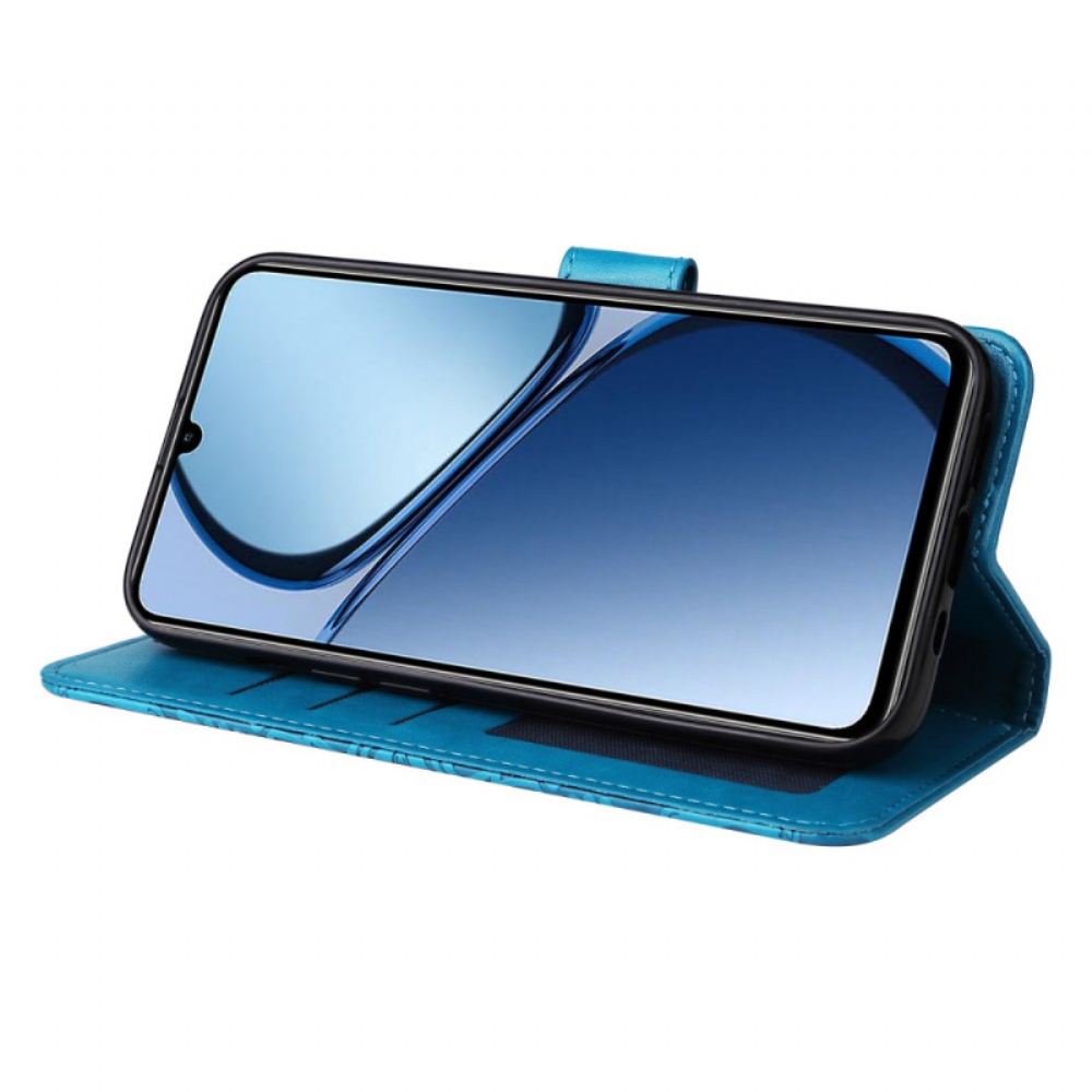 Peněženková Pouzdra Realme Note 60x Kryty Na Mobil Vzor Slunečnic