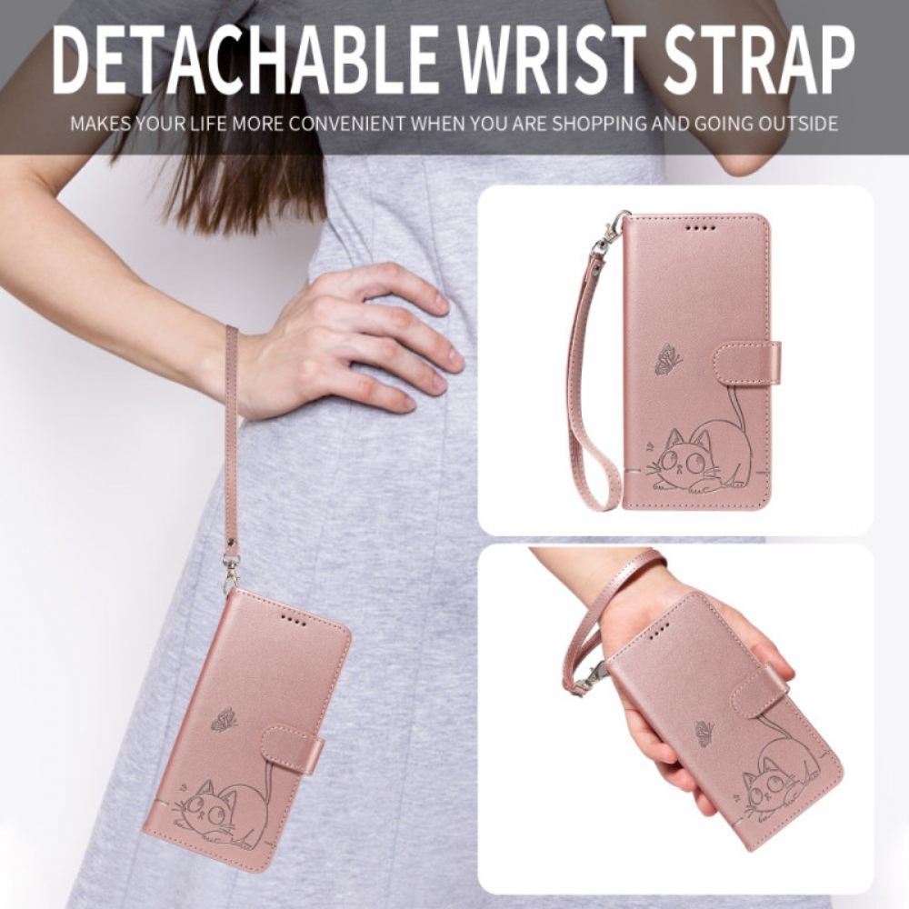 Kožený Kryt Na Huawei Pura 80 Ultra Kočka A Grafika